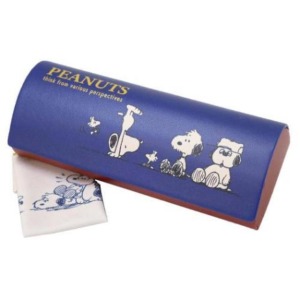 史努比 眼鏡盒附拭鏡布 (藍兄弟款)