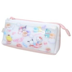 Sanrio 三麗鷗大集合 皮質三角筆袋 (甜點雲朵款)