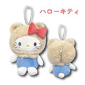 Sanrio 三麗鷗 絨毛玩偶零錢包吊飾 (動物頭套系列) Kitty 美樂蒂 酷洛米 大耳狗_1