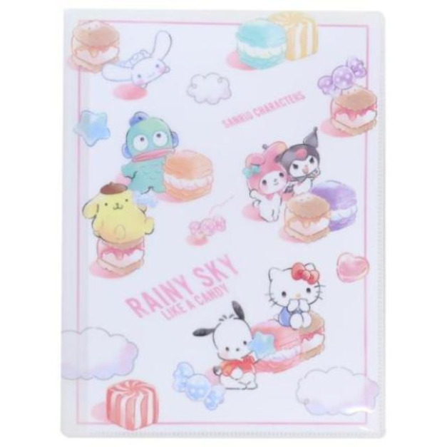 Sanrio 三麗鷗大集合 A4 L型10層資料夾 (甜點雲朵款)