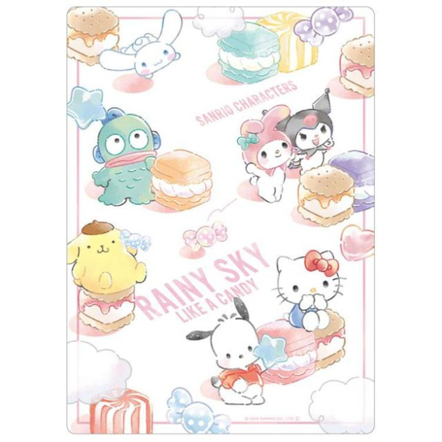 Sanrio 三麗鷗大集合 B5塑膠墊板 (甜點雲朵款)