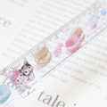 Sanrio 三麗鷗大集合 塑膠直尺 17cm (甜點雲朵款)_1