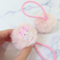 Sanrio 三麗鷗 絨球髮束2入組 (好友款) 大耳狗 酷洛米 Kitty 美樂蒂_2