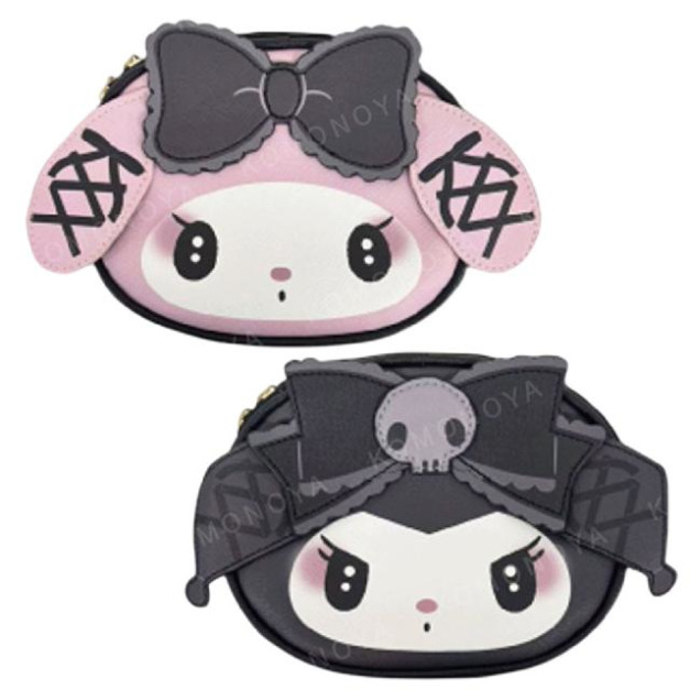 Sanrio 三麗鷗 皮質手提化妝箱 (暗夜天使) 美樂蒂 酷洛米