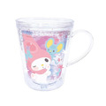 Sanrio 三麗鷗 液體塑膠杯 (星星貼玻璃款) Kitty 美樂蒂 酷洛米 大耳狗_2