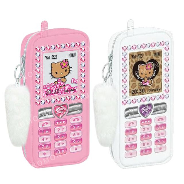 Sanrio 三麗鷗 Hello Kitty 皮質造型筆袋 (千禧Y2K)