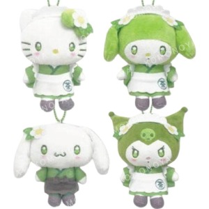 Sanrio 三麗鷗 絨毛玩偶零錢包吊飾 (抹茶系列) Kitty 美樂蒂 酷洛米 大耳狗