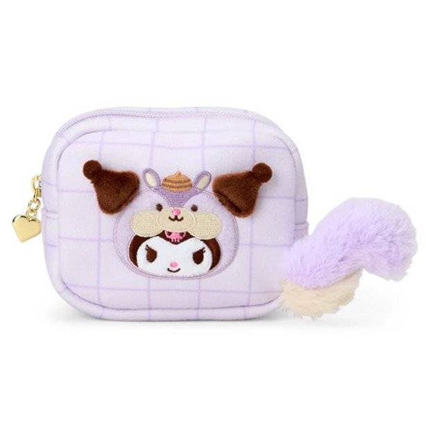 ▲預購特價【限購】Sanrio 三麗鷗 酷洛米 絨布化妝包 (卡哇依松鼠)