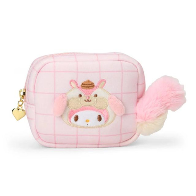 ▲預購特價【限購】Sanrio 三麗鷗 美樂蒂 絨布化妝包 (卡哇依松鼠)