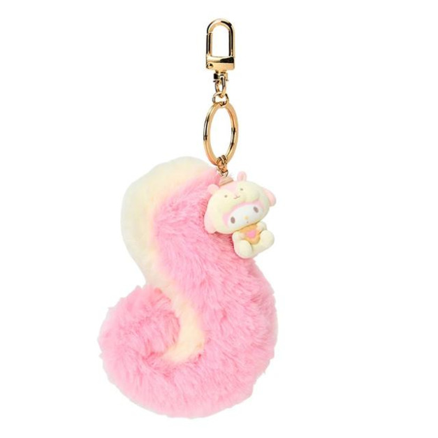 ▲預購特價【限購】Sanrio 三麗鷗 美樂蒂 絨毛尾巴鑰匙圈 (卡哇依松鼠)