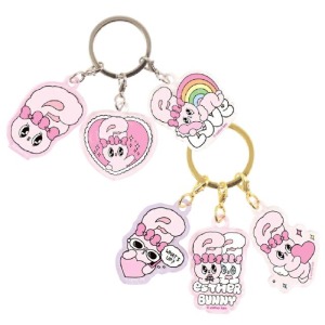 Esther Bunny 艾絲樂小兔 壓克力三連鑰匙圈