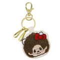 Sanrio 三麗鷗 Hello Kitty x Monchhichi 刺繡造型鑰匙圈吊飾 (大臉款)