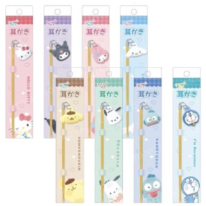 Sanrio 三麗鷗 竹製掏耳棒附吊飾 (大頭款) Kitty 酷洛米 布丁狗 人魚漢頓