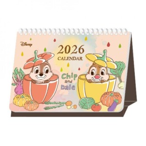 Disney 迪士尼 奇奇蒂蒂 2026 線圈桌曆 A5