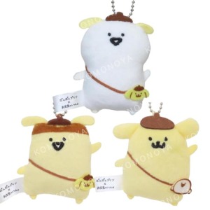 Sanrio 三麗鷗 布丁狗 x 文具先生 絨毛玩偶吊飾 (變裝款)