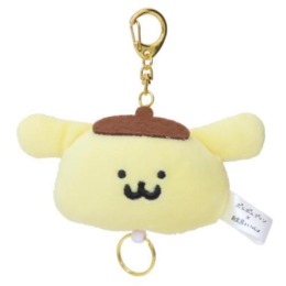 Sanrio 三麗鷗 布丁狗 x 文具先生 絨毛玩偶伸縮鑰匙圈 (大頭款)