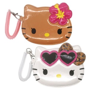 Sanrio 三麗鷗 Hello Kitty 皮質造型卡套附彈簧扣 (千禧Y2K)