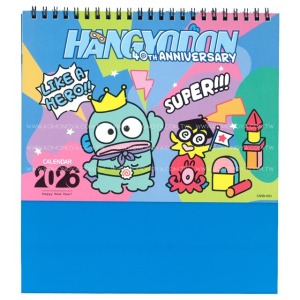 Sanrio 三麗鷗 人魚漢頓 2026 線圈桌曆 A5