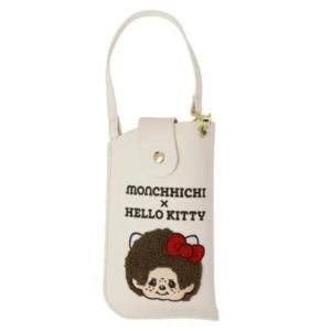 Sanrio 三麗鷗 Hello Kitty x Monchhichi 皮質手提包 (大臉款)