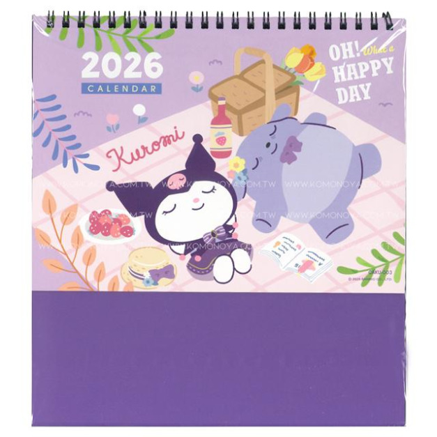 Sanrio 三麗鷗 酷洛米 2026 線圈桌曆 A5