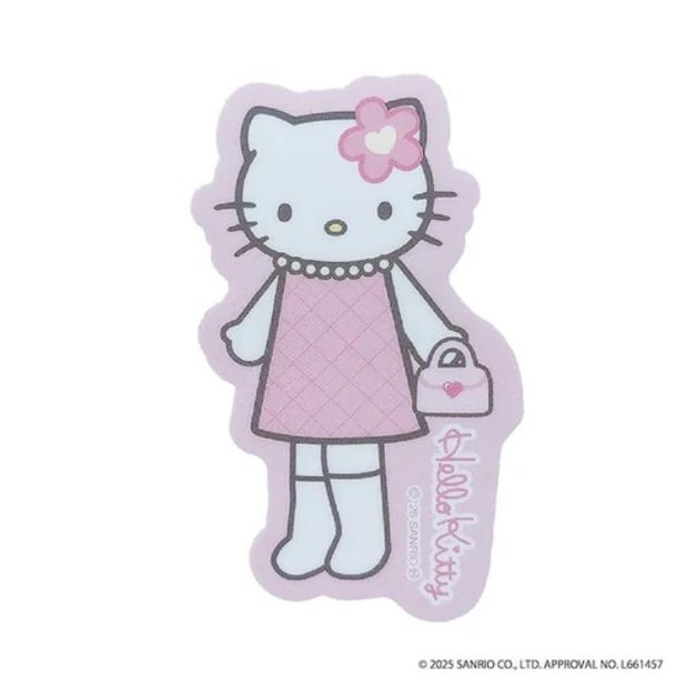 現貨▲特價 Sanrio 三麗鷗 Hello Kitty 造型貼紙 (長腿粉洋裝)