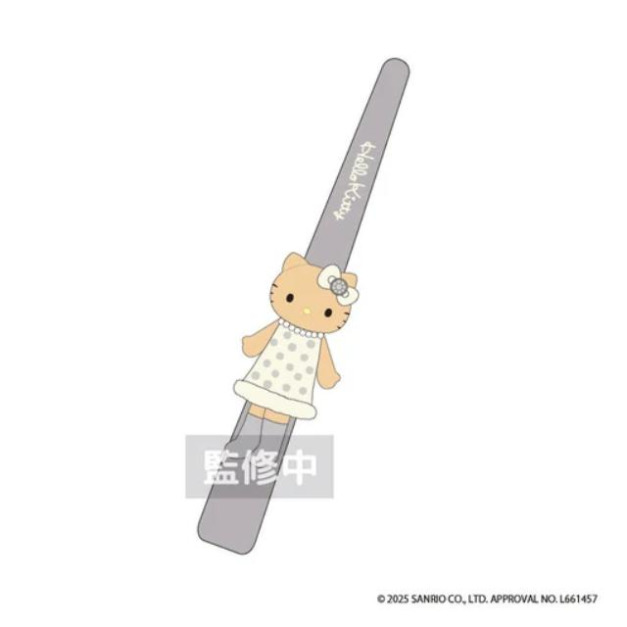 現貨▲特價 Sanrio 三麗鷗 Hello Kitty 造型長髮夾 (灰 長腿白洋裝)