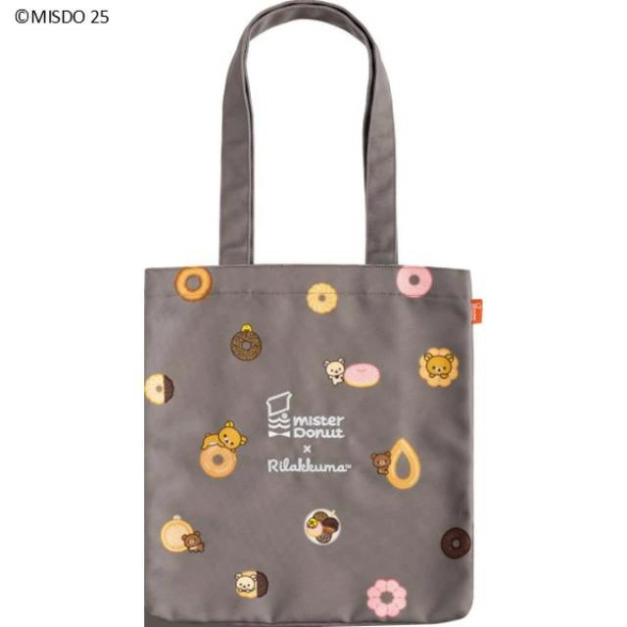 San-X  拉拉熊 x mister donut 直式肩背袋 (甜甜圈款)