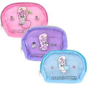 Esther Bunny 艾絲樂小兔 紗網刺繡面紙收納包