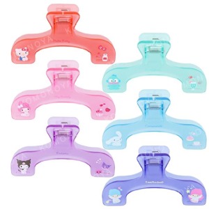 Sanrio 三麗鷗 半透明書本固定夾 (點心款) Kitty 美樂蒂 雙子星 漢頓