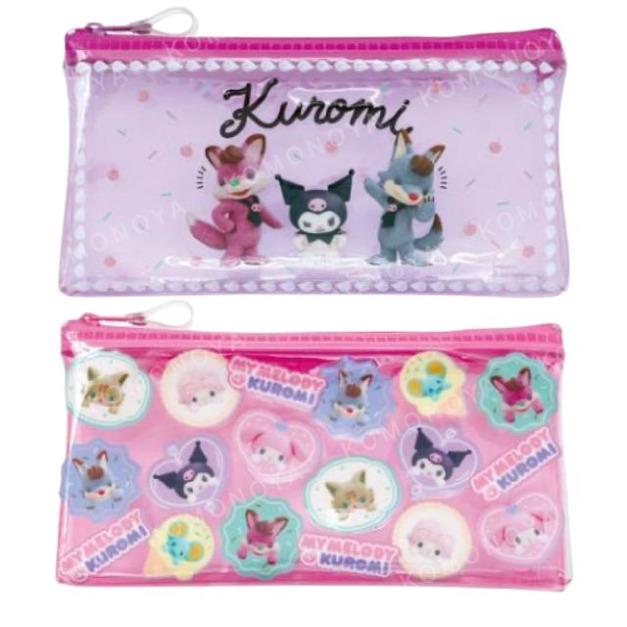 Sanrio 三麗鷗 PVC扁平拉鍊筆袋 (Netflix原創動畫 My Melody & Kuromi)