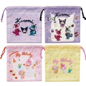 Sanrio 三麗鷗 尼龍束口袋 (Netflix原創動畫 My Melody & Kuromi)