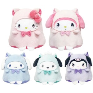 Sanrio 三麗鷗 絨毛玩偶娃娃 (貓咪幽靈款) Kitty 美樂蒂 大耳狗 帕恰狗