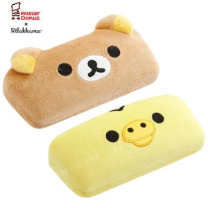 San-X  拉拉熊 x mister donut 絨毛造型眼鏡盒 (甜甜圈款)
