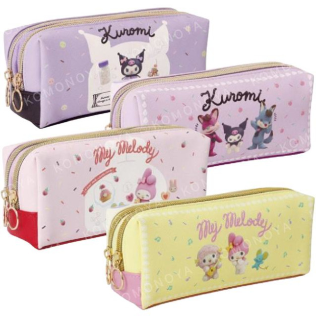 Sanrio 三麗鷗 皮質拉鍊筆袋 (Netflix原創動畫 My Melody & Kuromi)