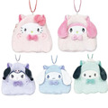 Sanrio 三麗鷗 絨毛造型零錢包吊飾 (貓咪幽靈款) Kitty 美樂蒂 大耳狗 帕恰狗