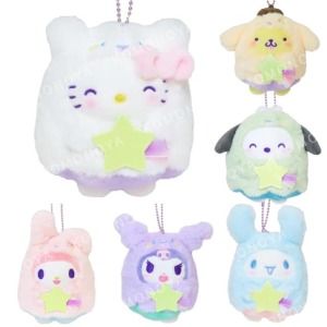 Sanrio 三麗鷗 絨毛玩偶吊飾 (幽靈星星款) Kitty 美樂蒂 酷洛米 大耳狗