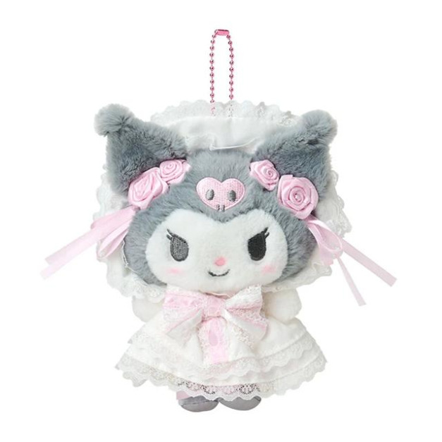 ▲預購特價【限購】Sanrio 三麗鷗 酷洛米 絨毛玩偶吊飾 (蕾絲嫁紗)