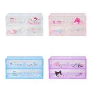 Sanrio 三麗鷗 壓克力透明雙抽櫃 (居家款) Kitty 美樂蒂 大耳狗 酷洛米