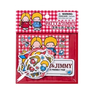Sanrio 三麗鷗 Patty & Jimmy 造型貼紙組 16枚入 (復古雙人組)