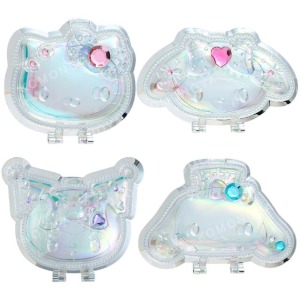 Sanrio 三麗鷗 造型隨身鏡 (水晶大臉款) Kitty 美樂蒂 大耳狗 酷洛米