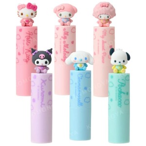 Sanrio 三麗鷗 造型蓋保濕護唇膏 4g (嬰兒款) Kitty 美樂蒂 大耳狗