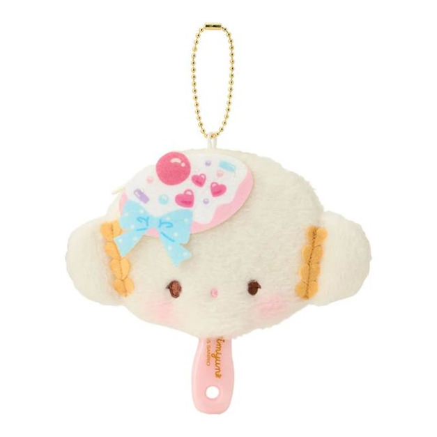Sanrio 三麗鷗 小麥粉 絨毛吊飾鏡梳組 (10週年生日派對)