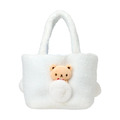 ▲特價【限購】Sanrio 三麗鷗 大耳狗 絨毛造型手提午餐袋 (熊熊貝雷帽)_1