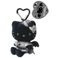▲特價【限購】Sanrio 三麗鷗 Hello Kitty 愛心扣環絨毛玩偶吊飾 (黑 灰階黑天使系列)