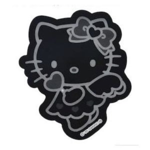 ▲特價【限購】Sanrio 三麗鷗 Hello Kitty 造型貼紙 (黑 灰階黑天使系列)