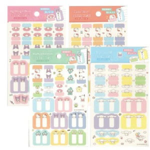 Sanrio 三麗鷗  造型標籤貼紙 (動作款) Kitty 美樂蒂 大耳狗