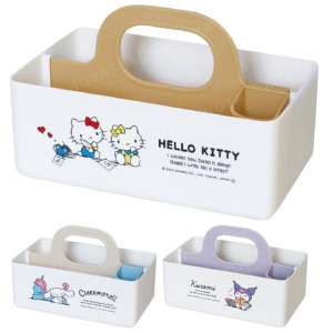Sanrio 三麗鷗 塑膠手提收納盒 (生活款) Kitty 酷洛米 大耳狗