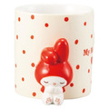 Sanrio 三麗鷗 美樂蒂 陶瓷造型馬克杯 300ml (白紅點點款)_1
