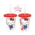 Sanrio 三麗鷗 塑膠吸管杯 450ml (全身款) Kitty 酷洛米 大耳狗 蠟筆小新_1