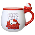 Sanrio 三麗鷗 Hello Kitty 陶瓷馬克杯 340ml (紅緞帶款)